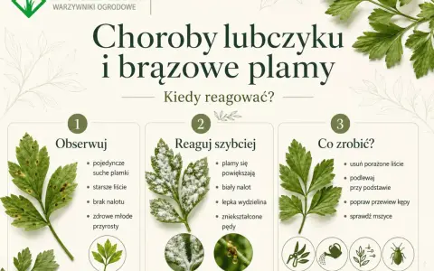 Choroby lubczyku: brązowe plamy, biały nalot, lepka wydzielina. Porady, jak reagować na choroby lubczyku i dbać o zdrowe rośliny.