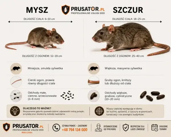 Porównanie myszy i szczura: rozmiary, cechy, odchody. Dowiedz się, jak wytępić szczury, rozpoznając gatunek.