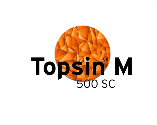 Logo Topsin M 500 SC. Szukasz zamiennika? Ten środek ochrony roślin to skuteczna ochrona.