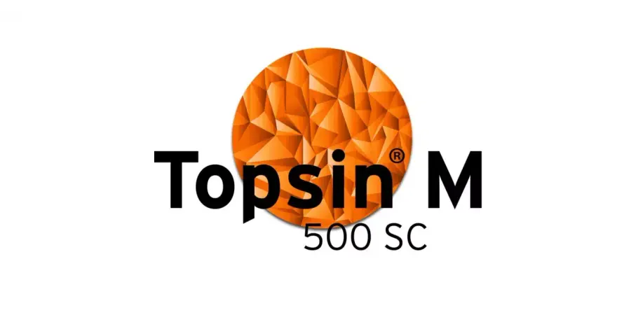 Logo Topsin M 500 SC. Szukasz zamiennika? Ten środek ochrony roślin to skuteczna ochrona.
